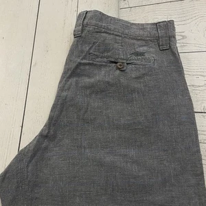 Mountain Khakis Men's W34 x 12" Gray Glen Plaid Relaxed Cotton & Linen Shorts - Picture 1 of 9
