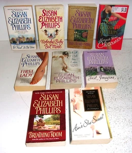 9 Susan Elizabeth Phillips books 4 Chicago Stars, 2 Wynette, Texas - Picture 1 of 3