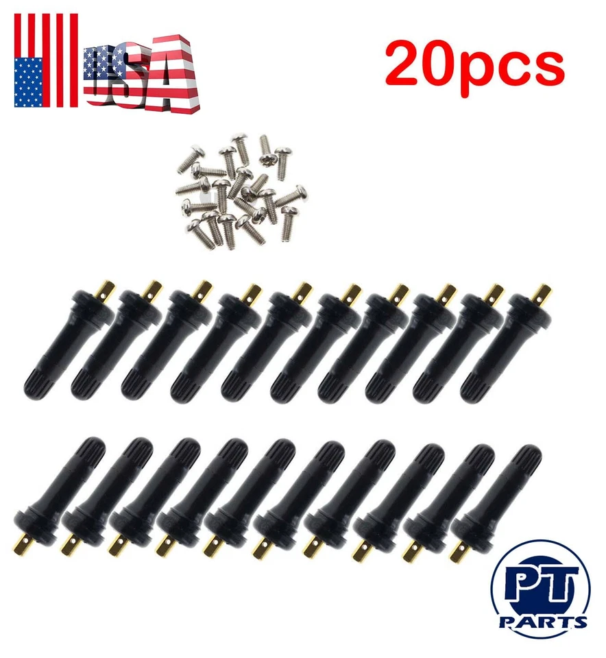 Sensor de presión de neumáticos 20xTPMS vástagos de válvula de goma para GMC Acadia Canyon Sierra1500 Foto 1 de 4