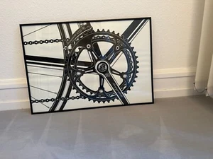 5 Grafiken(sw)/Unikate für Fahrrad Liebhaber in Nielsen Rahmen - Bild 1 von 3
