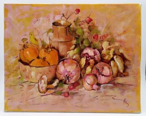 " NATURA MORTA " ADORNI 2007 40X50 DIPINTO OLIO SU TELA - Imagen 1 de 2