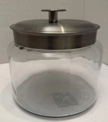 Tarro Anchor Hocking Montana 64 oz con tapa de aluminio cepillado-baño despensa de cocina Foto 1 de 4