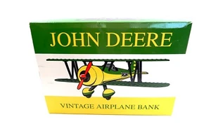 LIBERTY CLASSICS JOHN DEERE Vintage Airplane Diecast Bank by Spec Cast 1993 NEW - Picture 1 of 6