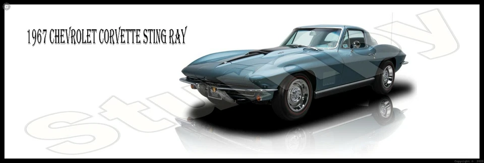 1967 Chevrolet Corvette Sting Ray  Metal Sign 6" x 18" or 8" x 24" - Image 1 of 1