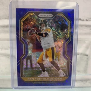 2020 Panini Prizm Football Ben Roethlisberger Blue Shimmer Prizm /25 #65 - Picture 1 of 2