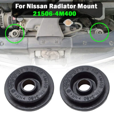 2pc For Nissan CUBE JUKE Micra Tiida NOTE Sunny Teana Radiator Mount RUBBER BUSH - image 1 of 4