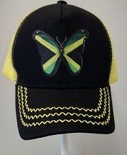 Jamaican Flag Butterfly Baseball Cap