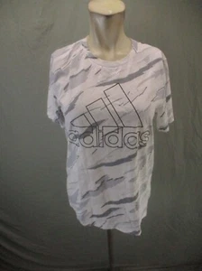 ADIDAS Size XL (18-20) Girls Gray 100% Cotton Short Sleeve Athletic T-Shirt 911 - Picture 1 of 10