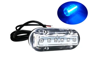 Pactrade Marine Boat Pontoon Underwater Blue Light Surface Mount 6 LED 12V - Picture 1 of 10