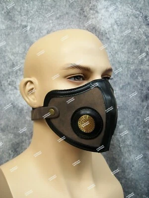 Leatherlike Face Mask Restraint Hannibal Lecter Cannibal Medieval Asylum Psycho - Image 1 of 4