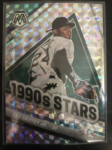 2022 Panini Mosaic Baseball 1990's Stars Ken Griffey Jr. #291 Silver Prism