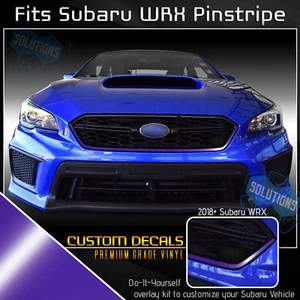 Grille Pinstripe Trim Decal Pre-Cut For 2018-2020 Subaru WRX STI - Glossy Vinyl - Picture 1 of 21