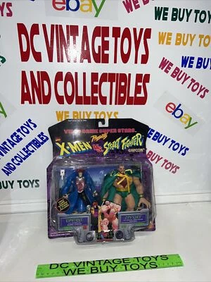 ToyBiz 1998 X-Men Vs. Street Fighter Gambito y Zangief Paquete de 2 Marvel Capcom NUEVO Foto 1 de 4