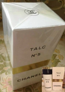 SEALED BEYOND RARE 100g CHANEL No5 VINTAGE PERFUMED TALCUM TALC DUSTING POWDER - Picture 1 of 8