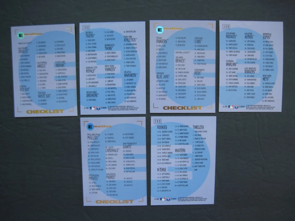 EMOTION FLEER BASE CARDS Your Pick Choose #1 to #200 Skybox 1995 - Image 1 of 1