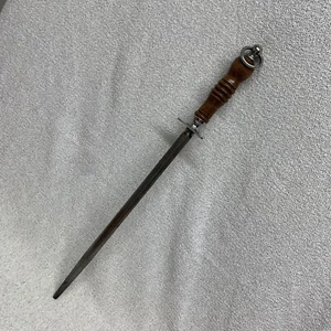 Cuchillo afilador vintage Dexter Russell acero XL 14" afilador mango de madera bonito - Imagen 1 de 18