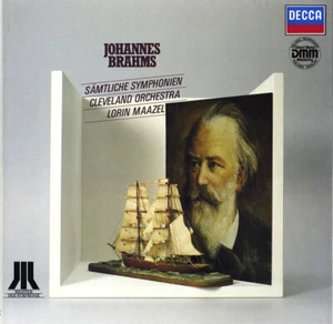 3LP Box BRAHMS 4 Symphonies Academic Ov MAAZEL Cleveland Orchestra DECCA 635701 - Picture 1 of 3