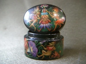 Box, casket. Elves. Forest festival. Palekh. Rodionova - Picture 1 of 12