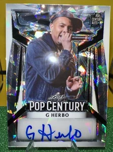 2023 Leaf Pop Century G Herbo 19/25 Silver Cracked Ice Auto - Picture 1 of 2