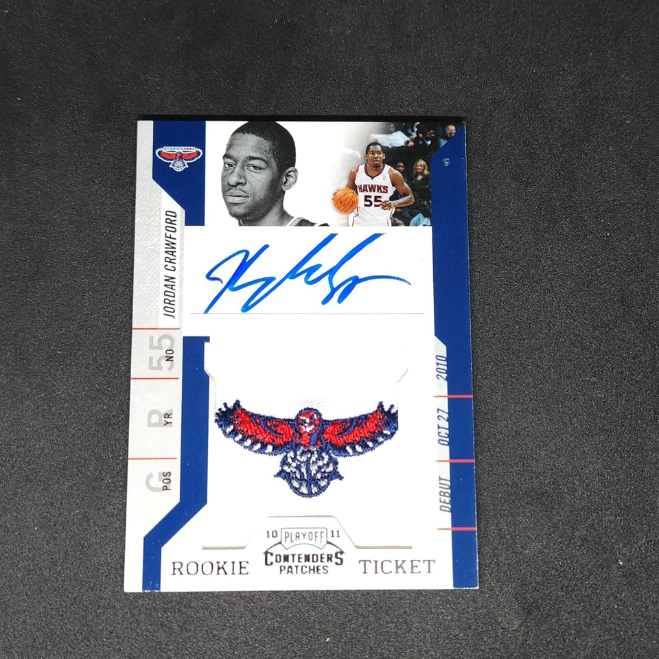 Boleto de novato Panini Contenders Patches 2011 Jordan Crawford #126 parche automático RPA Foto 1 de 2