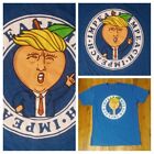 Impeach Trump peach head funny t shirt M new nwot blue