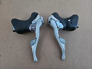 Shimano Dura Ace 7400 8 Speed STI Shifters 3x8 ST-7400 Japan - Picture 1 of 13