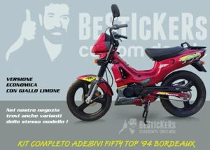 kit adesivi grafiche Malaguti FIFTY TOP 1994 94 MIX ROSSO met NON fluorescente ! - Zdjęcie 1 z 2