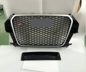 Parachoques delantero plateado parrilla para Audi Q3 SQ3 RSQ3 2013 2014 2015 - Imagen 1 de 2