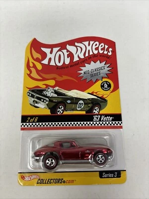 Hot Wheels Neo Classics Series 3 ‘63 Vette Sample/12,500 Prototype Red 2003 - Image 1 of 4