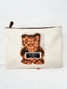 Polso grande nuovo con etichette Coach F77886 30 con carino orso gommoso vandalico $228 - Foto 1 di 9