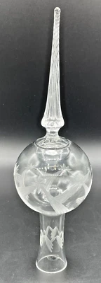 VINTAGE Lenox 1989 CHRISTMAS  Crystal Tree Topper 10" SHOOTING STARS - Image 1 of 4