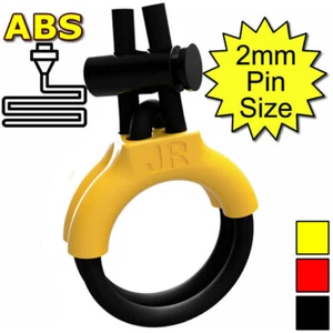 ABS Estim Double Conductive 6mm Rubber Loop & Insulator - Picture 1 of 10