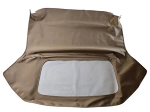 Fits: Chevy Corvette 1968-75 Soft Top With Plastic Window Haartz TAN CANVAS - Foto 1 di 7