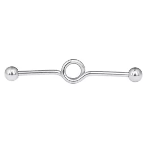 1pc 14G Surgical Steel Industrial Barbell Circle Helix Conch Cartilage Earrings - Picture 1 of 16