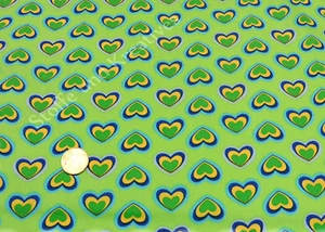 Green Hearts apfelgrün Baumwolle Webware Blumenstoff Stenzo 25 cm Popeline nähen - Bild 1 von 1