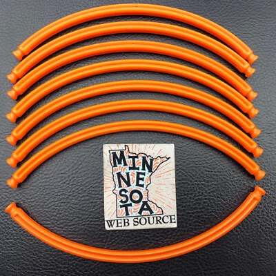 8 Knex Curved Rod Orange Assortment - Standard K'nex Rare Parts (Rigid Rod) - Image 1 of 3