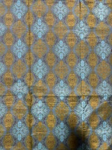 Genuine vintage patterned silk fabric, 60s, 70s - Picture 1 of 3