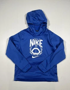 Nike Hoodie Jugend Large blau Dri-FIT Pullover Fußball Grafik sportlich Jungen - Bild 1 von 6