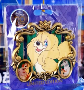 Spilla Disney WDI - La signora e il vagabondo 70° anniversario LE 400 piolo - Foto 1 di 1