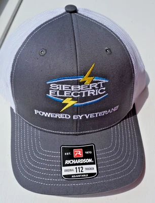 Gorra de béisbol Siebert Electric Richardson Powered by Veterans NUEVA con etiqueta Foto 1 de 4