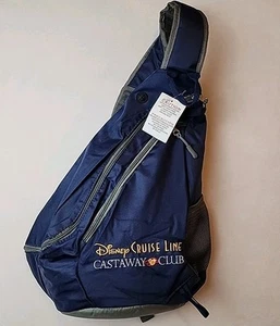 Disney Cruise Line Castaway Club Mochila Bandolera Bolso de Hombro Azul Marino DCL NUEVO - Imagen 1 de 4