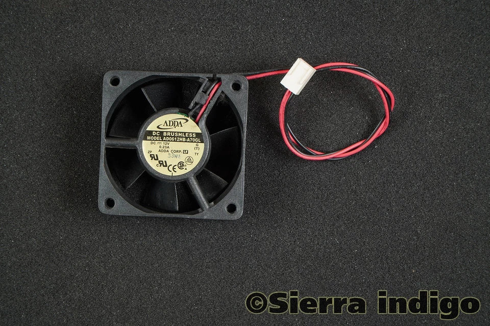 Adda A0612HB-A70GL 60mm x 25mm DC12V 0.23A 3-Pin 2-Wire Fan - Image 1 of 1