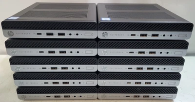 LOT 10 HP EliteDesk 800 G5 Mini 3.00GHz Core i5-9500 8GB RAM NO HDD/SSD (a) - Image 1 of 4