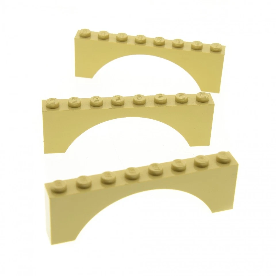 3x Lego Arco Ladrillo 1x8x2 Beige Arcos Puente Redondo Castillo Puerta Castillo Arco 3308 Foto 1 de 1