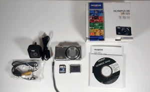 Olympus Digital Camera VR-325 14.0MP Silver With SD Card Boxed Tested See Video - Picture 1 of 13
