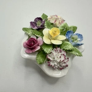 Royal Adderley Floral England Bone China Bouquet Pink Yellow Purple Blue Green - Picture 1 of 11