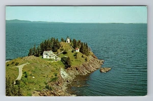 Rockland Harbor ME-Maine, Owls Head Light, Antique Vintage Souvenir Postcard - Picture 1 of 2