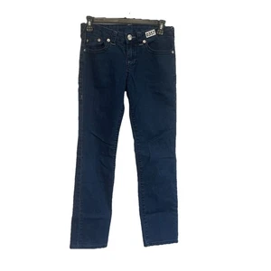True Religion Jeans Girls 14 Geno Dark Wash Straight Leg Denim - Picture 1 of 14
