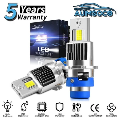 For Toyota Avalon 2005-2019 Sedan 4-Door LED Headlight HID Replace Bulbs 36000LM - Image 1 of 4