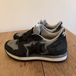 Atlantic Stars Vega Glitter Sneakers - Black - Women’s EU 38 / UK 5 Italy - Picture 1 of 18